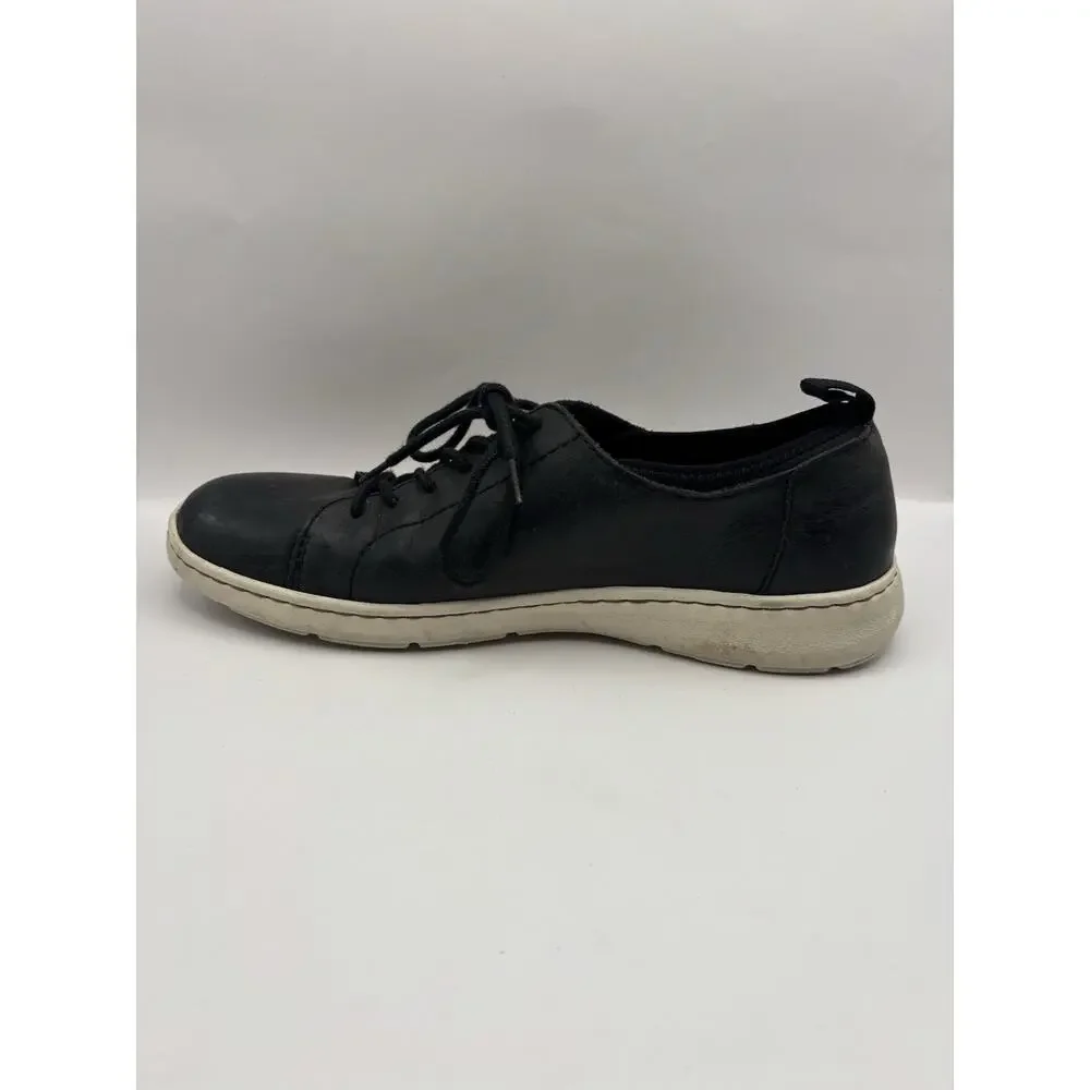 Born Allegheny II Black Leather Sneakers Men Size 10.5